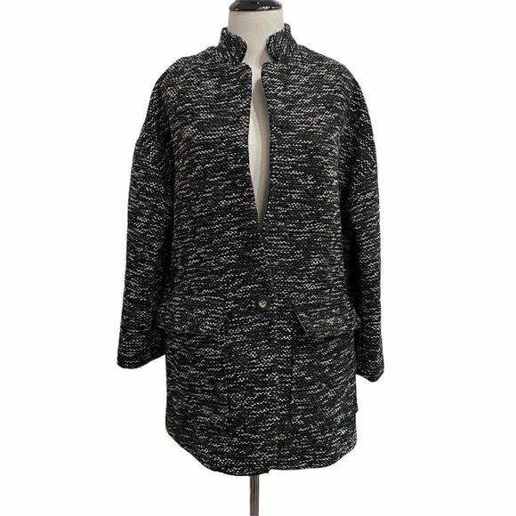 Anthropologie Elevenses Minka Jacket Black Motif - Picture 2 of 11